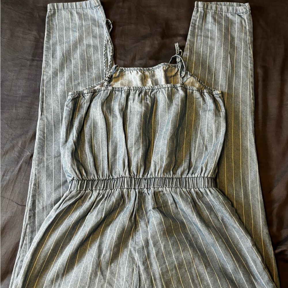 CI SONO BLUE AND WHITE Striped Jumpsuit